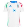 Officiële Voetbalshirt Italië Chiesa 14 Uit EK 2024 - Heren